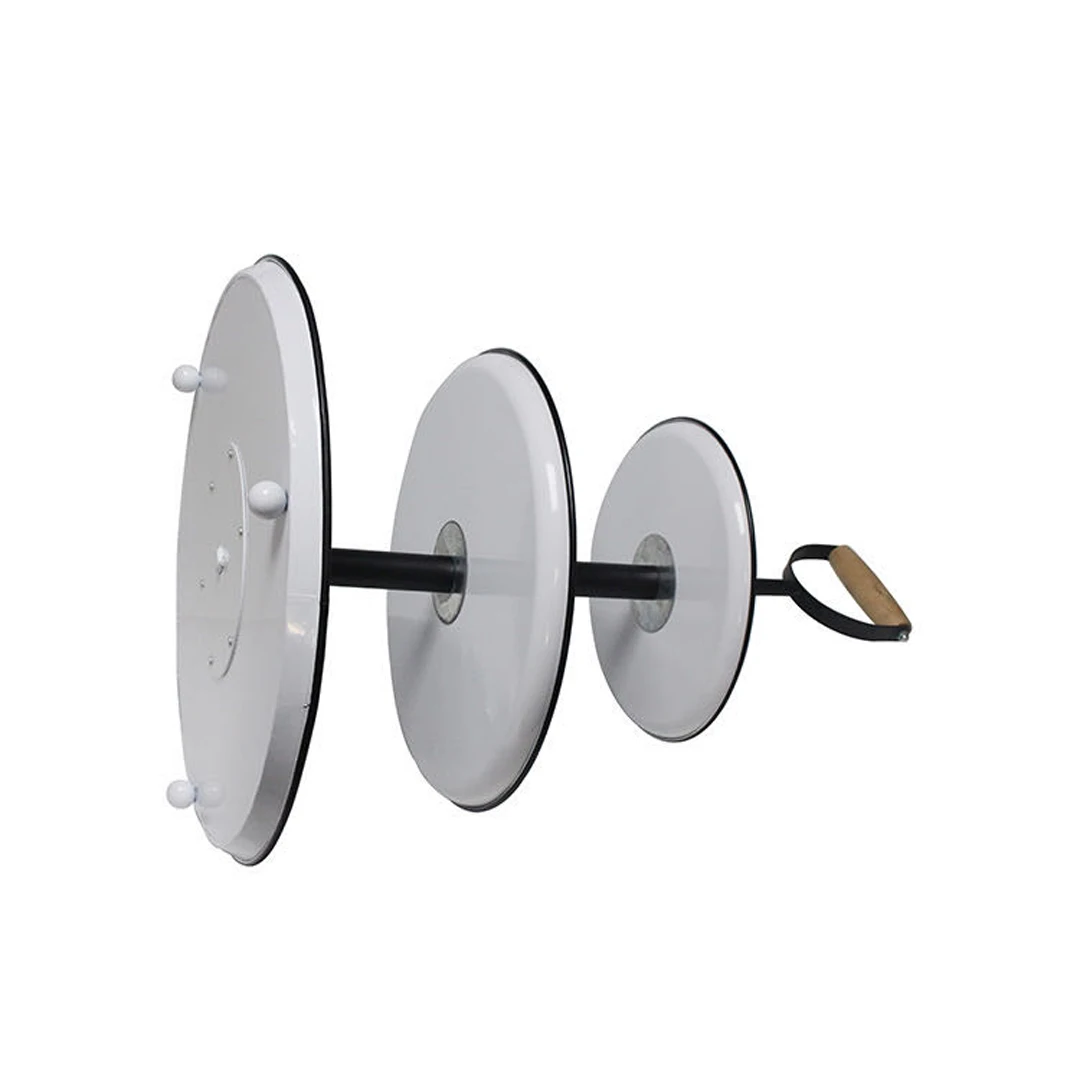 3 Tier Cake Stand Galvanized Metal Serving Tray Plant Dessert Cupcake Fruit Tiered Platter Vintage Decor for Home Party Kitchen