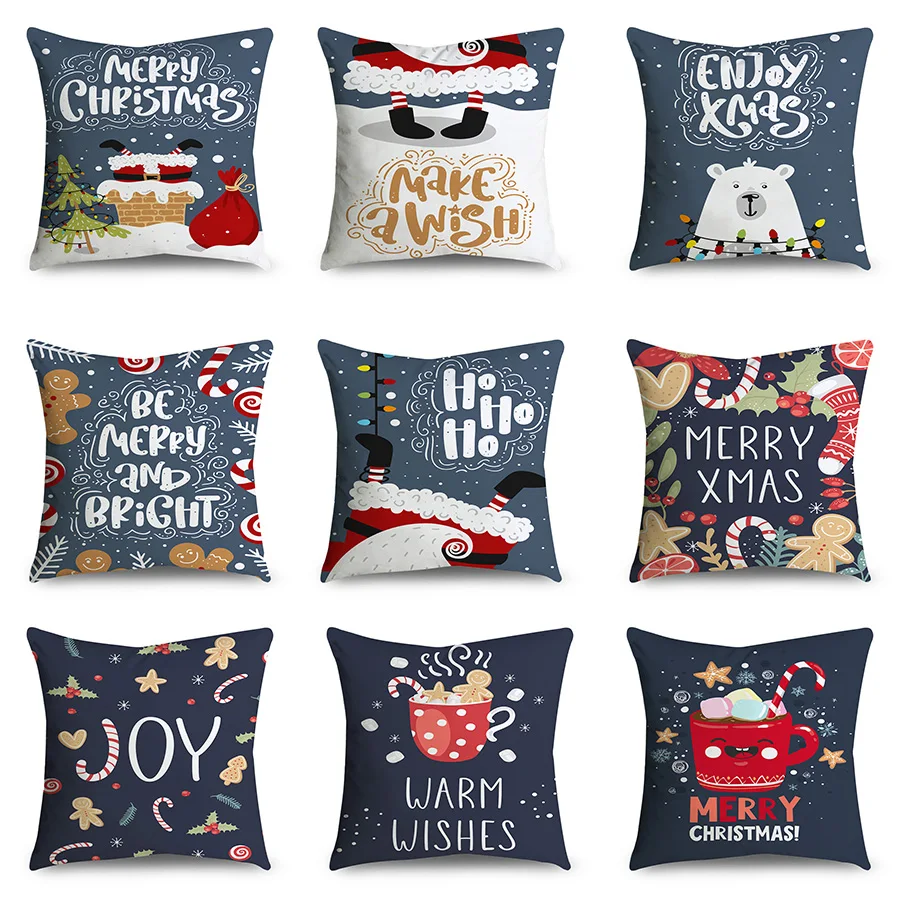 Декоративные Чехлы для подушек 45*45 наволочка серый полиэстеровый чехол дивана