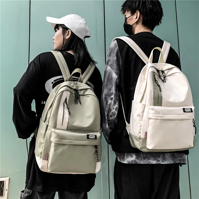 

Backpacks for School Travel Backpack Ladies Large Capacity Nylon Panelled Color Simple Zipper Girl Children Backpacks Travel Bag