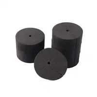 30Pcs 48mm x 19mm Black Neoprene Collars Hydroponics System Cultivation Sponge Garden Plant Germination Seeding Clone Collars 1