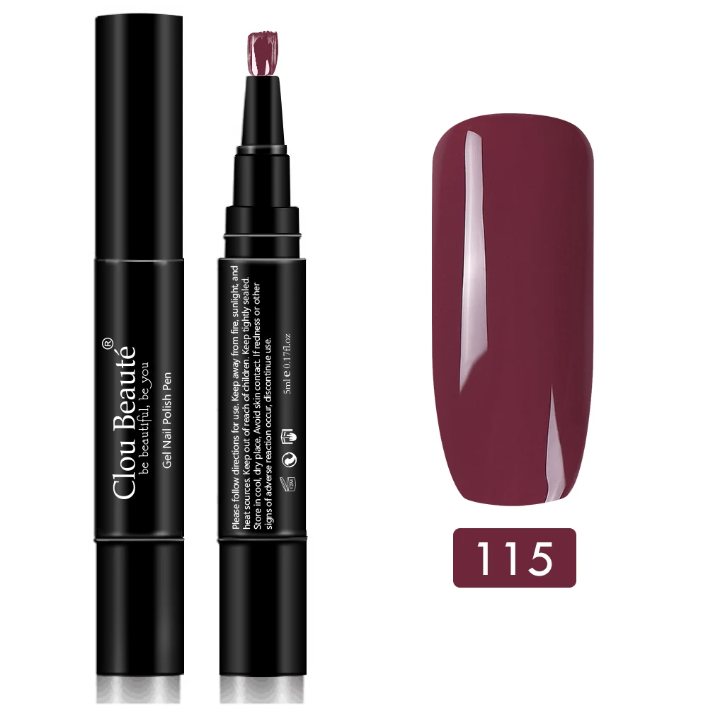 Clou Beaute Гель-лак для ногтей 60 чистых цветов долговечный Гибридный Гель-лак для ногтей Светодиодный УФ-гель для ногтей 5 мл впитывающий Гель-лак для ногтей - Цвет: 11115