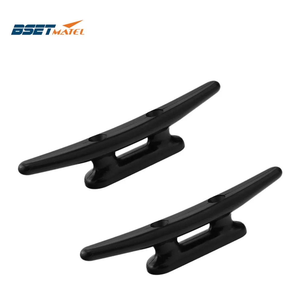 

2PCS Nylon Plastic Low Flat Cleat Open Base cleat Marine Boat Yacht Deck Line Rope Tie Boat Hardware Accessories