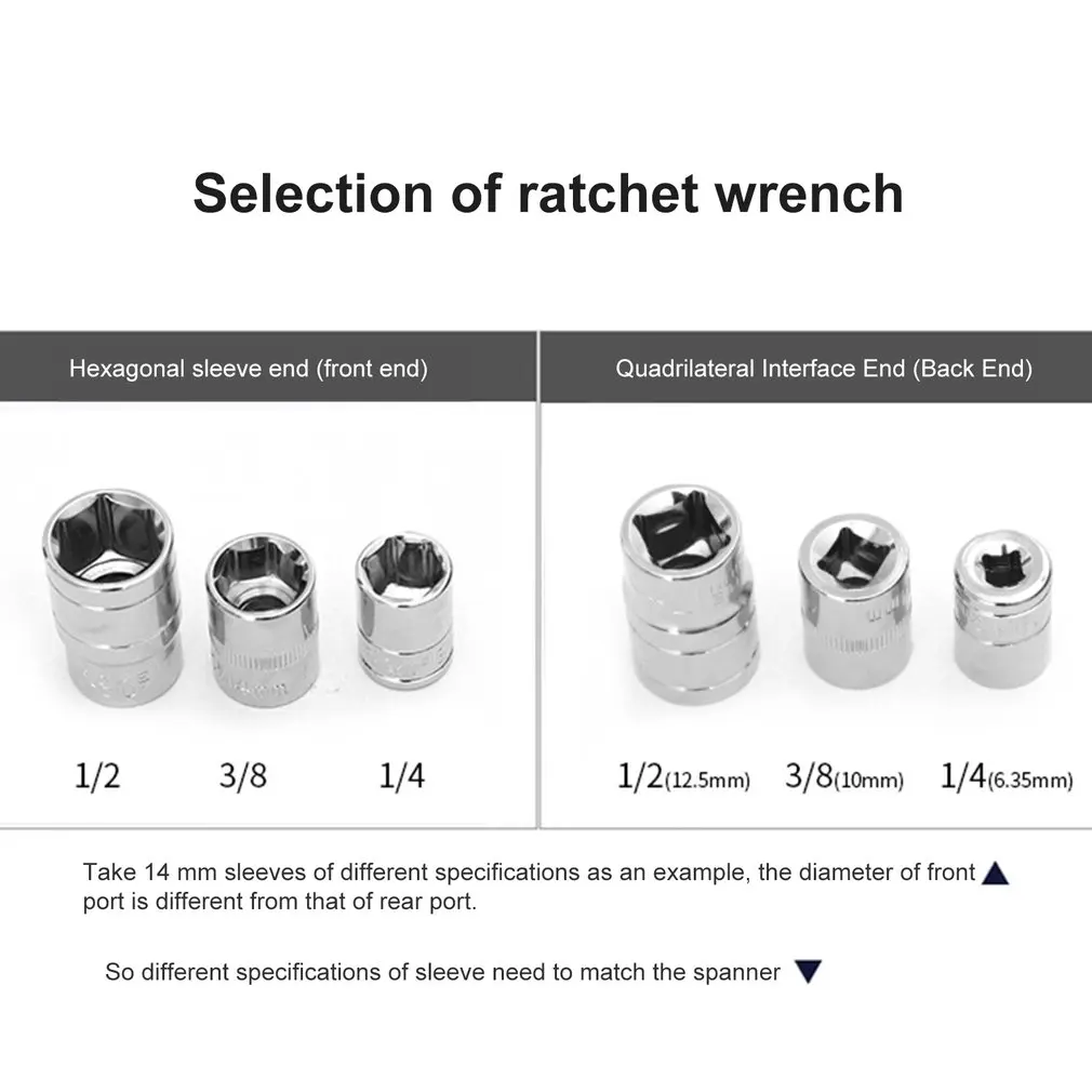 1/2 Inch Two-Way Retractable Fast Ratchet Wrench Long Sleeve Large Flying Wrench 72 Tooth Telescopic Handle Afterburner Tool