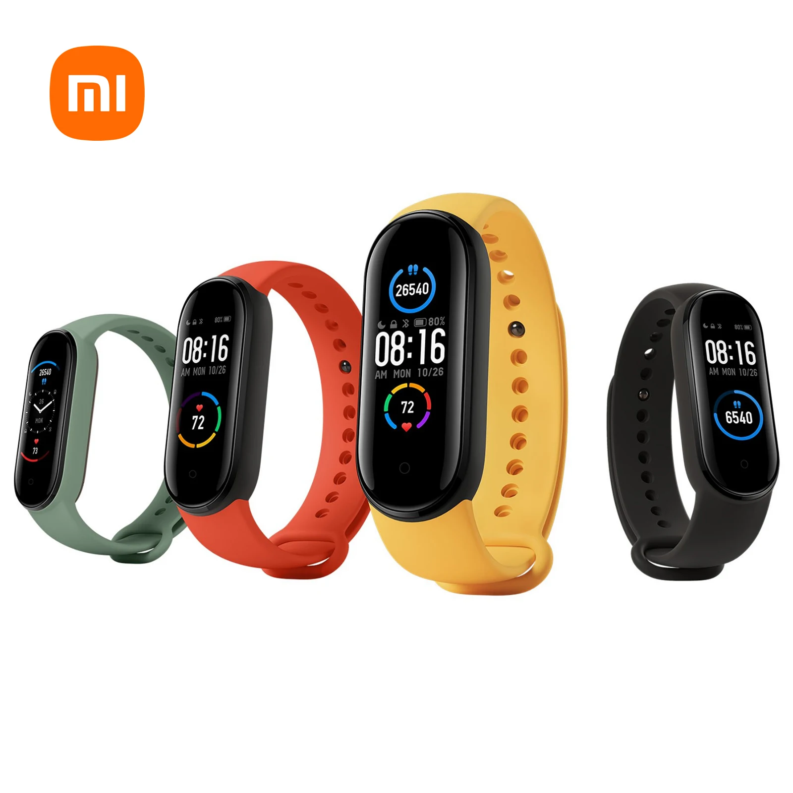 

Original Xiaomi Colorful Silicone Wrist Strap Bracelet Replacement for Miband 5 Xiaomi Mi band 5 Wristbands 5