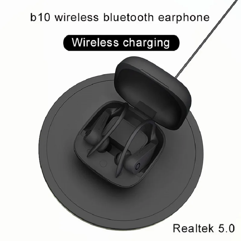 

[Free shipping]Orginal B10 TWS Wireless Bluetooth 5.0 Touch Waterproof Earphone Earbuds with Charging Box Mic For Andriod/iphone