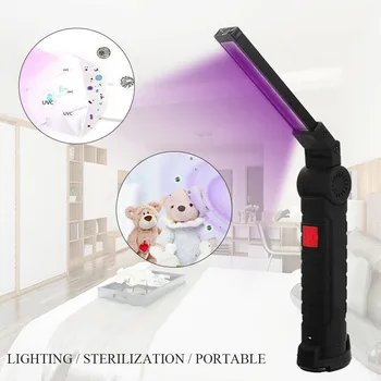 

High Portable Folding UV Light Handheld Ultraviolet Lamp for Home Hotel Toilet Travel UEJ