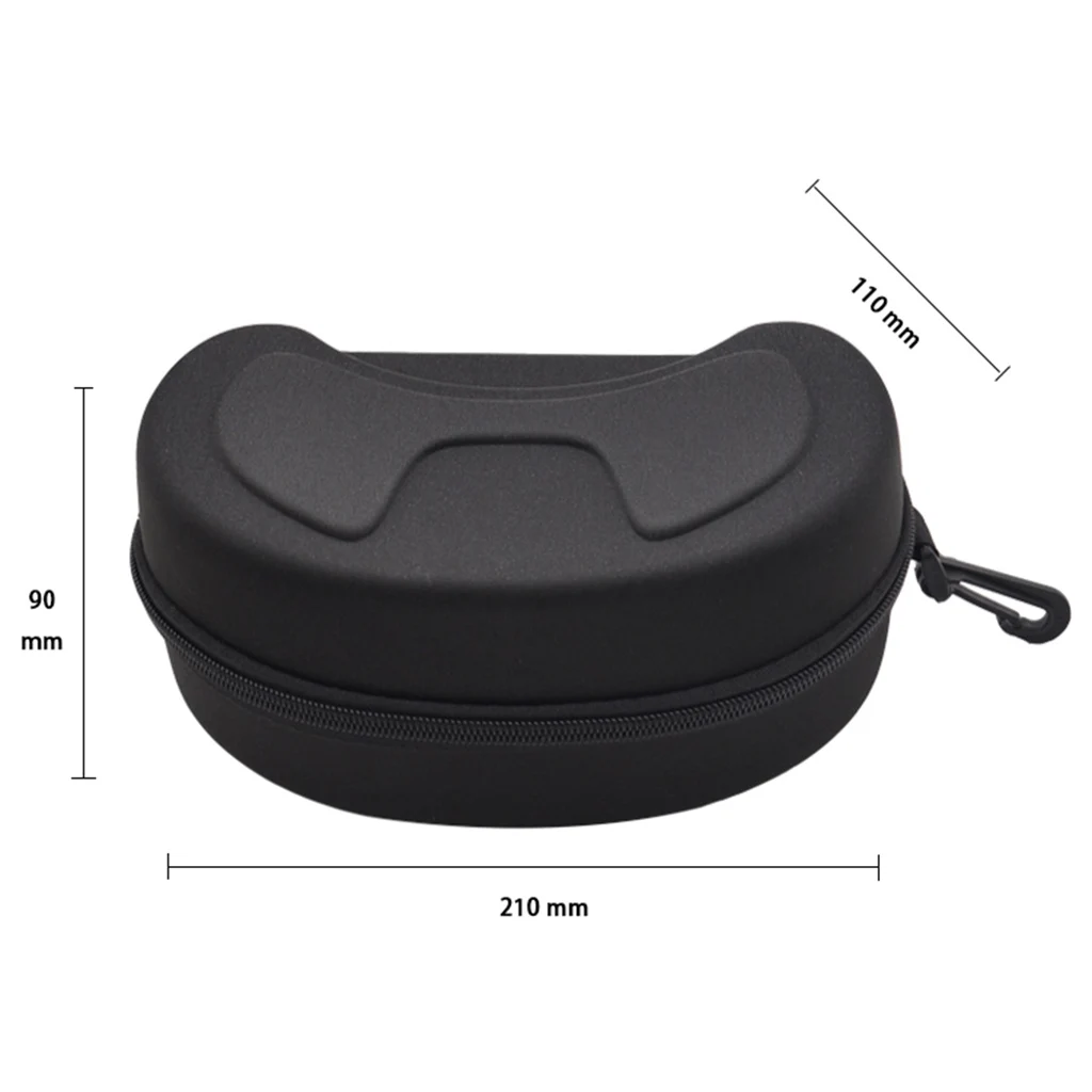 Outdoor Sports EVA Portable Sunglasses Zipper Box Goggles Carrying Case Box Skiing Eyewear Case for Winter 