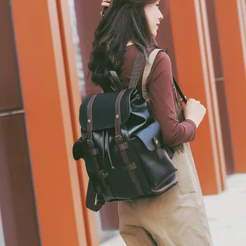 

2020 new backpack women's forest retro casual fashion travel backpack ladies