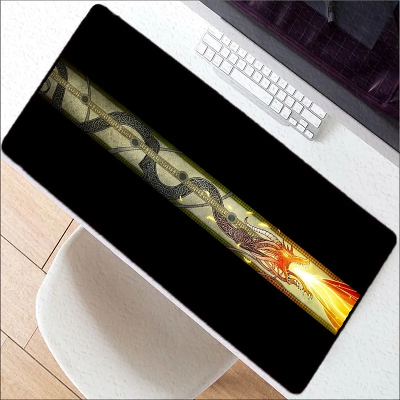 Dragon Speed Version Large Gaming Mouse Pad Gamer Locking Edge Mouse Keyboards Mat Big Desk Mousepa