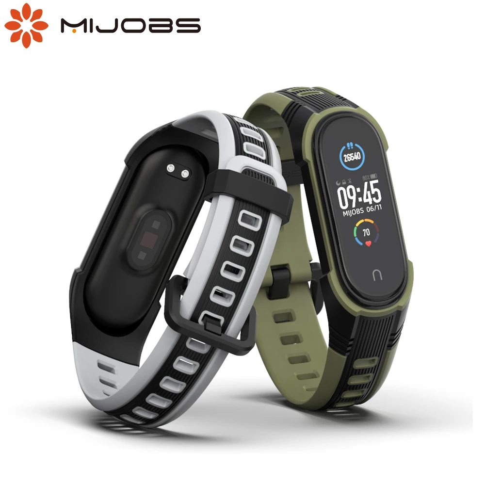 Для Xiaomi Mi Band 5 NFC Ремешок Браслет для 4 ремешок силиконовый Correa наручные часы