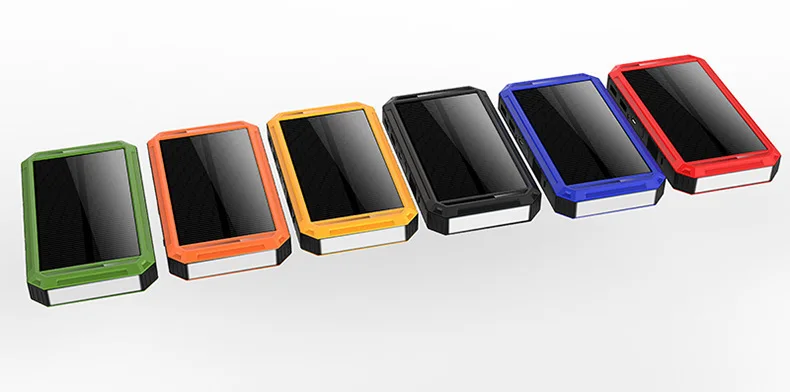SOODOO солнечное зарядное устройство водонепроницаемый 10000 мАч Солнечное 2USB порты