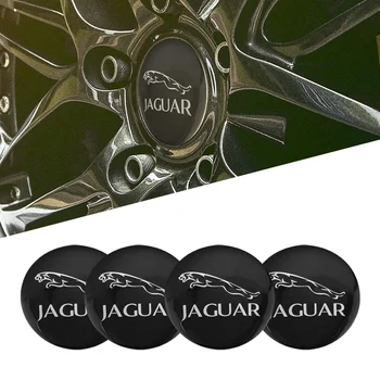 

4Pcs 56mm Car Center Hub Cap Wheel Sticker Accessories For Jaguar XEL F-TYPE XFL F-PACE E-PACE I-PACE XF
