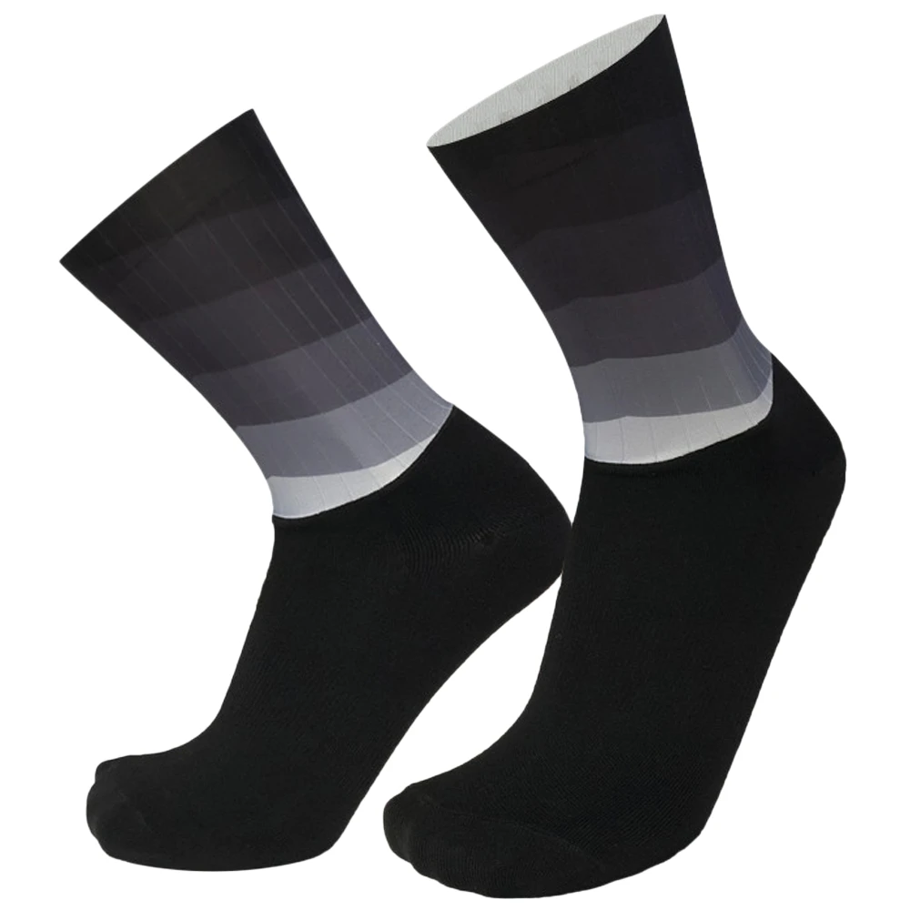 

Outdoor Sport Riding Socks Gradient Color Socks Silicone Antiskidding Breathable Short Socks for Cycling Running Mountaineering