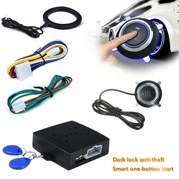 

Car Start Stop Button Engine Push Start Button Alarm Lock Keyless System Door Tactile Buttons Car-styling 12V Universal