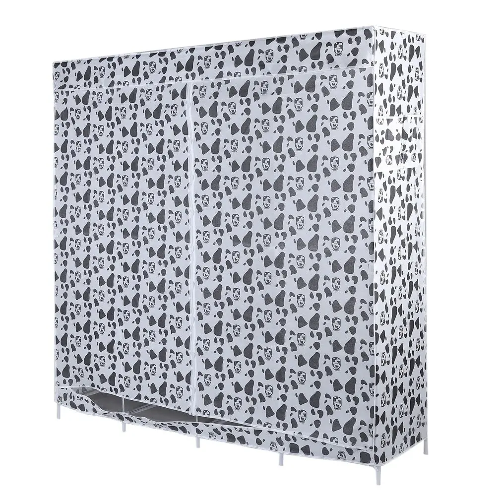 

Multi-compartment Household Modern Simple Non-Woven Anti-dust Wardrobe Clothe Storage Garderobe Cabinet Closet 170*167*39cm Hot