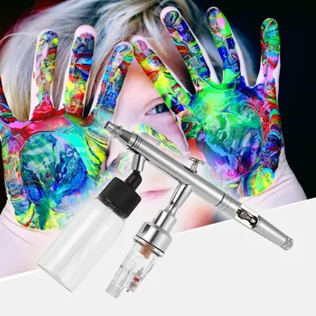 

Portable Suction Feed Airbrush Airbrushing Set Kit Dual-Action High Precision 0.35mm Nozzle Paint Spray Air Brush
