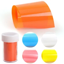 Nail Art Наклейки из фольги для переноса белого, оранжевого, синего, желтого цветов 4*100 см рулон полная красота талисманы лак для ногтей Звездная бумага