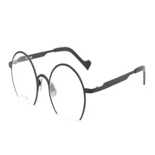 Pure B-titanium унисекс Ретро полукруглая оправа прогрессивные мульти-фокусные линзы очки для чтения близкой дальней пресбиопии