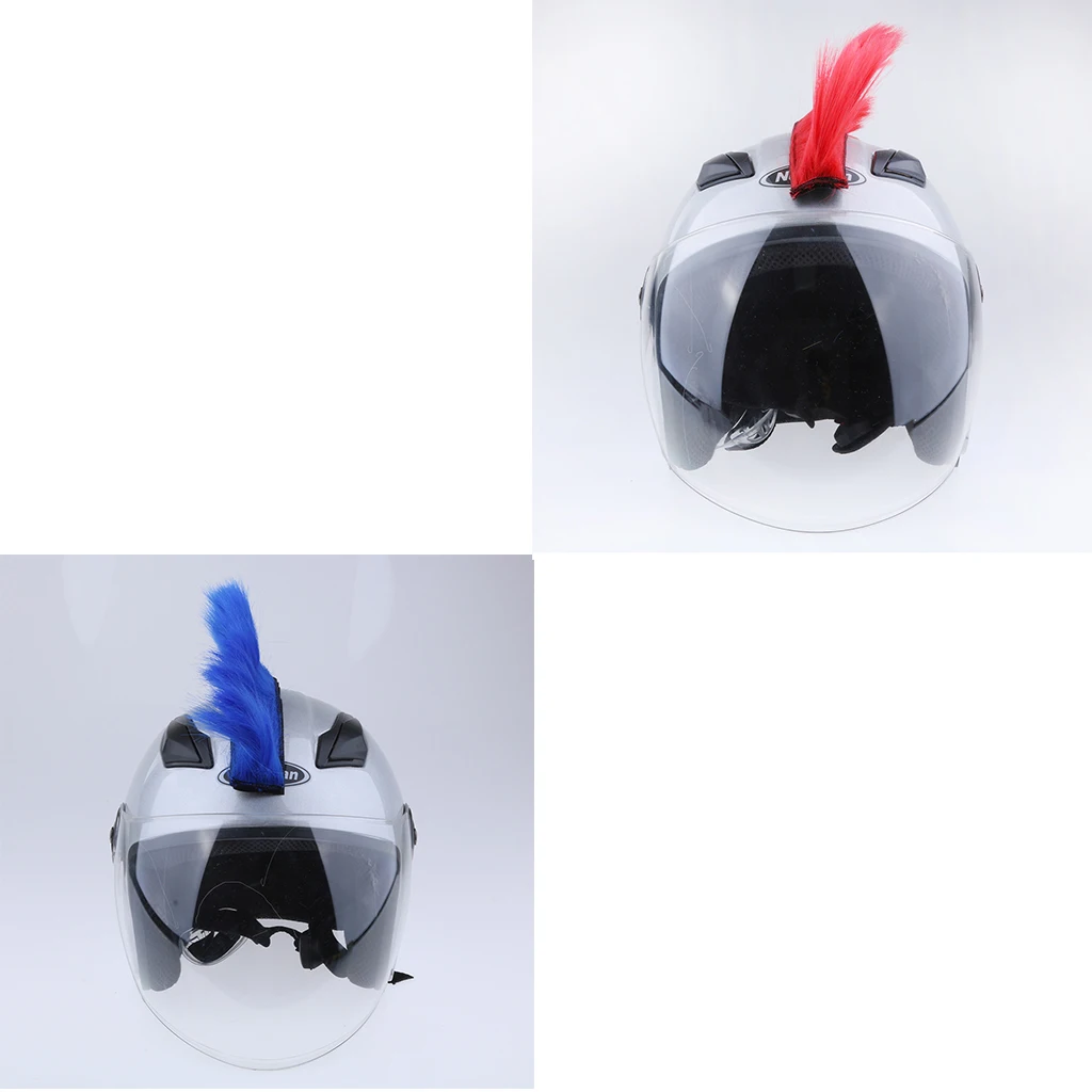 Ski Snowboard Helmet Hawks Mohawk Hair with Loop Fastener Adhesive for