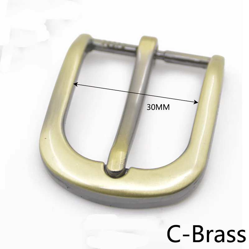 C-Brass Meetee 3/5/10 шт 30 мм легированнаякнопка бронзовая шпилька пряжкой в стиле унисекс пряжки ремня головы DIY брюки леатеркрафц декоративные аппаратных аксессуары для ванной комнаты - Цвет: C-Brass