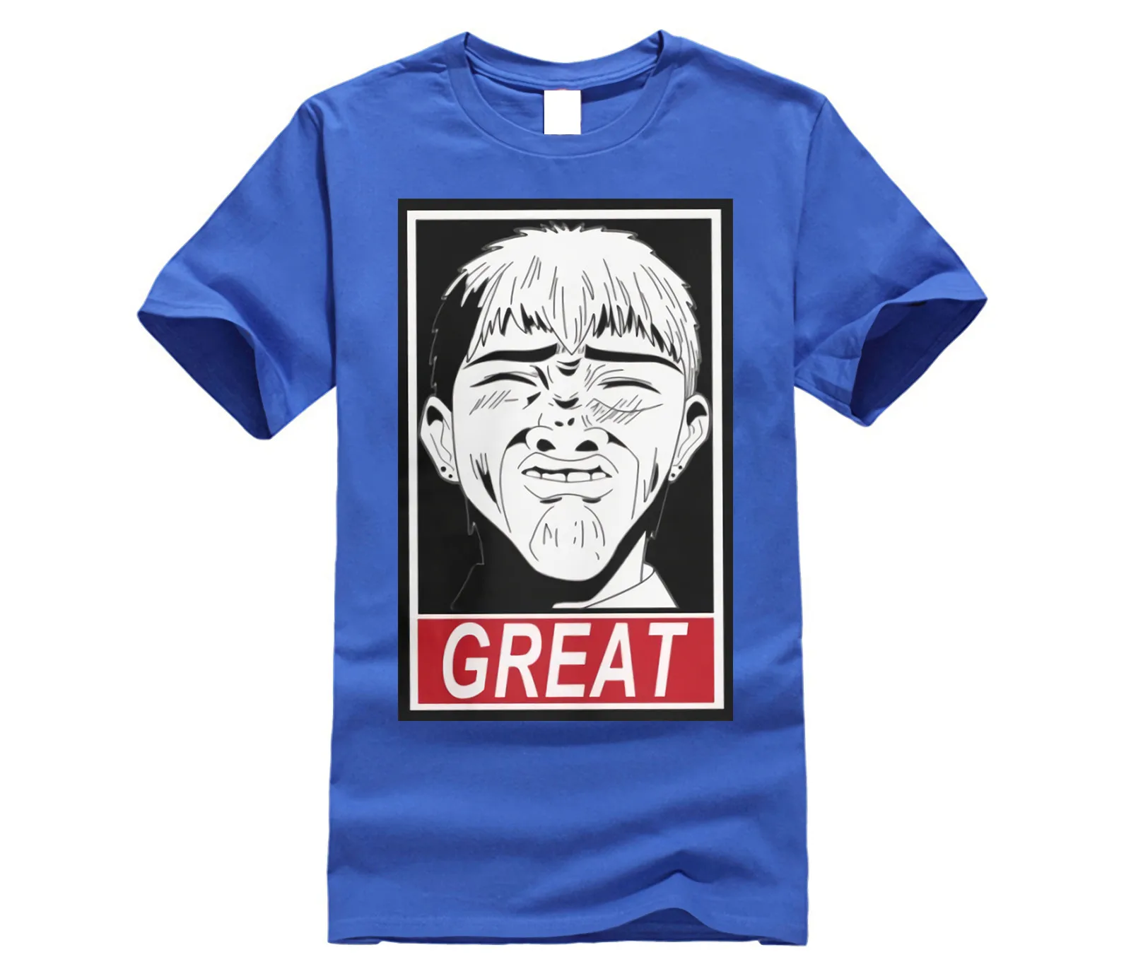 GTO Great Teacher Onizuka отличные очищенные хлопковые футболки Забавные с короткими