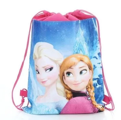 Детский рюкзак с героями мультфильмов disney, комплект для плавания, двухсторонний нетканый рюкзак на шнурке, водонепроницаемые дорожные сумки для хранения - Цвет: 1