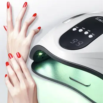 

120W Nail Light Dual Light Source Intelligent dual light LED + UV Induction Portable 670g Nail Dryer Casual