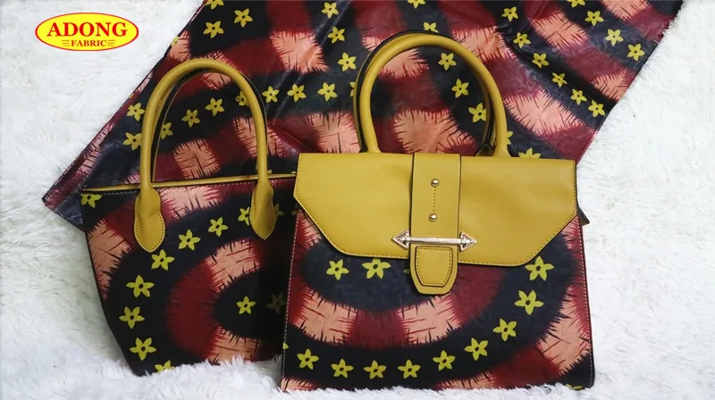 Mode Afrikaanse Vrouw Wax Tas Set Hoge Kwaliteit Wax Stof met 6 yards Ankara Wax Prints Stof 3 stuks/set voor Vrouwen Party Mode Afrikaanse Vrouw Wax Tas Set Hoge Kwaliteit Wax Stof met 6 yards Ankara Wax Prints Stof 3 stuks/set voor Vrouwen Party