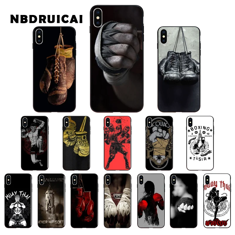 Смарт боксерские перчатки NBDRUICAI мягкие силиконовые Боксерские для iPhone 11 pro XS MAX 8 7 6