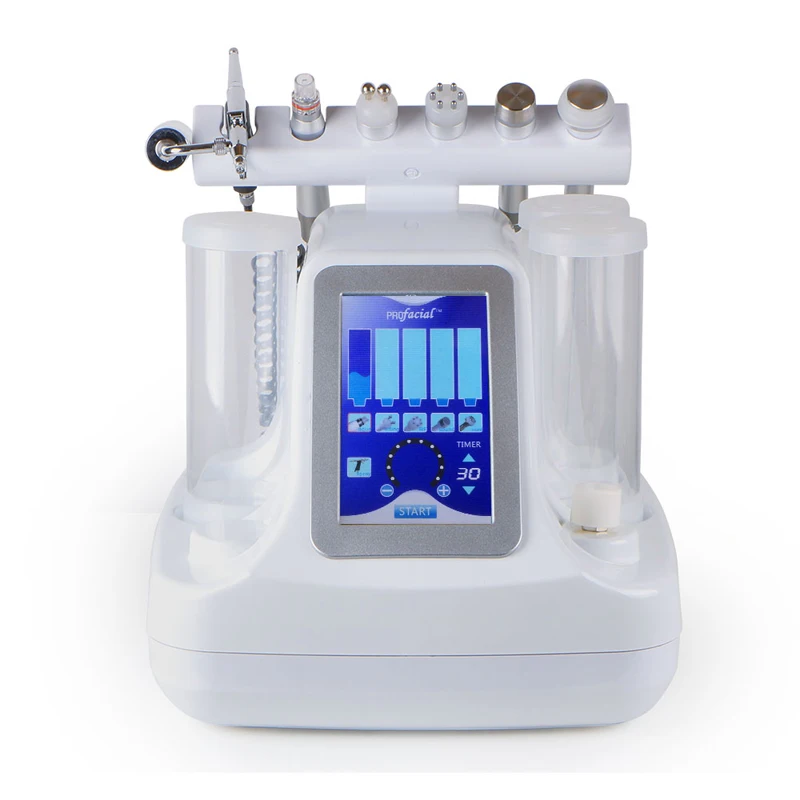 

Dropshipping New 6 in 1 Hydra Cleaning Water Jet Beauty machine facial care oxygen equipment small bubble machine