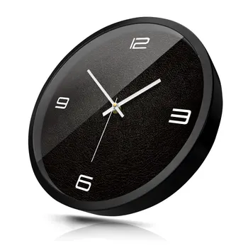 

Black 3d Watch Wall Clock Modern Living Room Promotion 2019 Personality Creative Hanging Table Kitchen Clock Wallclock Klok SC14