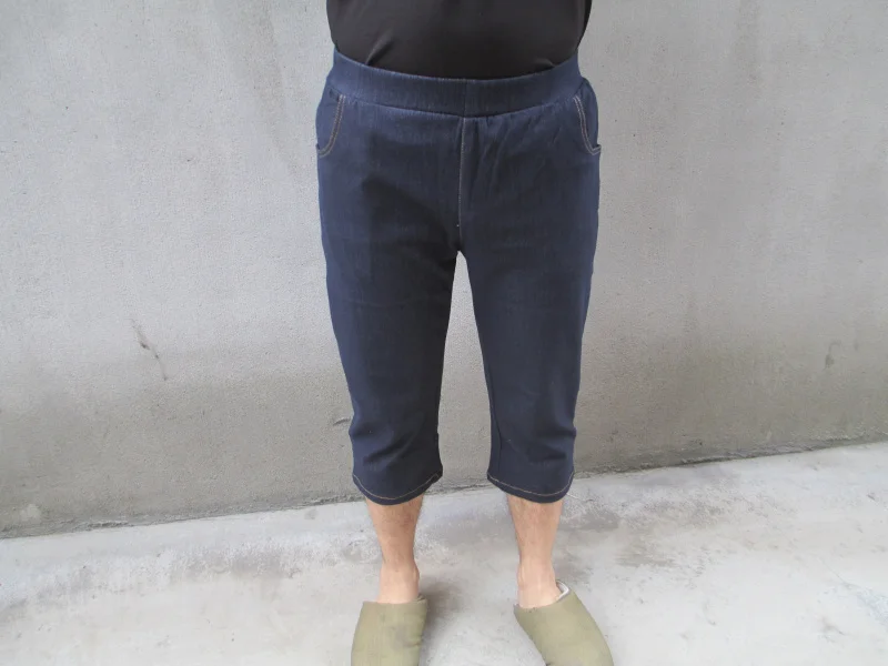Черные брюки до колена, женские брюки, Pantalon джинсы, Свободные повседневные штаны-шаровары DJ339