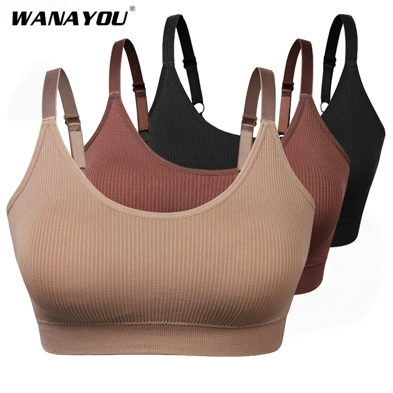 Ofertas Especiales Sujetadores deportivos acolchados y transpirables para mujer, sostén deportivo sin aros, ajustable, Push Up, sin costuras, para correr, Yoga 73oADkL9O