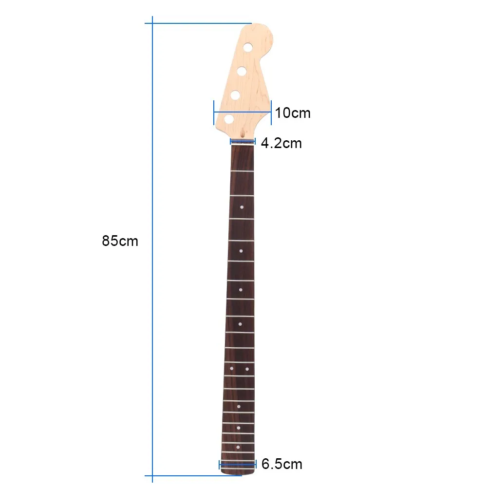 21 Fret Bass кленовый гриф из розового дерева для Fender JAZZ замена|Детали и аксессуары