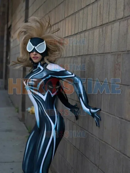 

New Arachne Deathweb Spider Girl Cosplay Costume 3D Printed Spandex Zentai Bodysuit Spiderman Superhero Halloween Costume