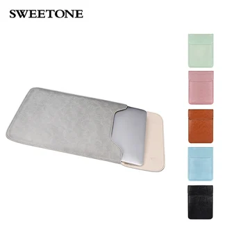 

PU01 Soft PU Leather Laptop Sleeve For Macbook Air Pro 12 13.3 14 15 inch Laptop Bag Notebook Tablet Case For Xiami DELL Lenovo