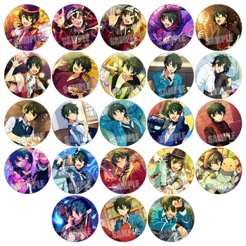 

1pc 58mm badges iron pins Ensemble Stars Valkyrie Mika Idol Rouns Icons Brooch