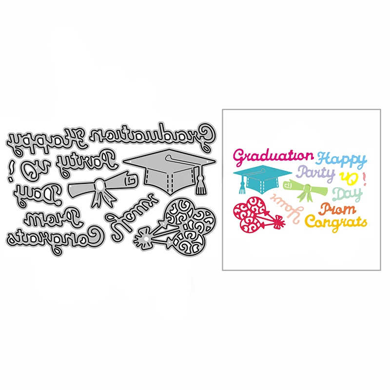 Cut Scrapbooking Graduation Graduation Stamps Dies Dies Graduation Cards 2023 Aliexpress