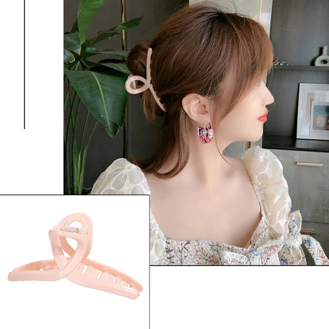 Women Fashion Simple Gold Hair Claw Retro Hair Clips Barrette Headband Hairpin Hair Crab 2021 Trend Hair Accessories 659106