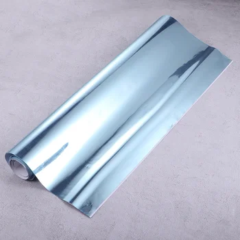 

2pcs Simple Wallpaper Mirror Surface Wall Sticker Self Adhesive Mirror Sticker Waterproof Mirror Sticker for Home DIY (50x200cm