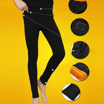 

Unisex Winter Leggings Electric Health Elastic Smart Warm Adjustable USB Charging Thickened Heating Trousers pants plus size