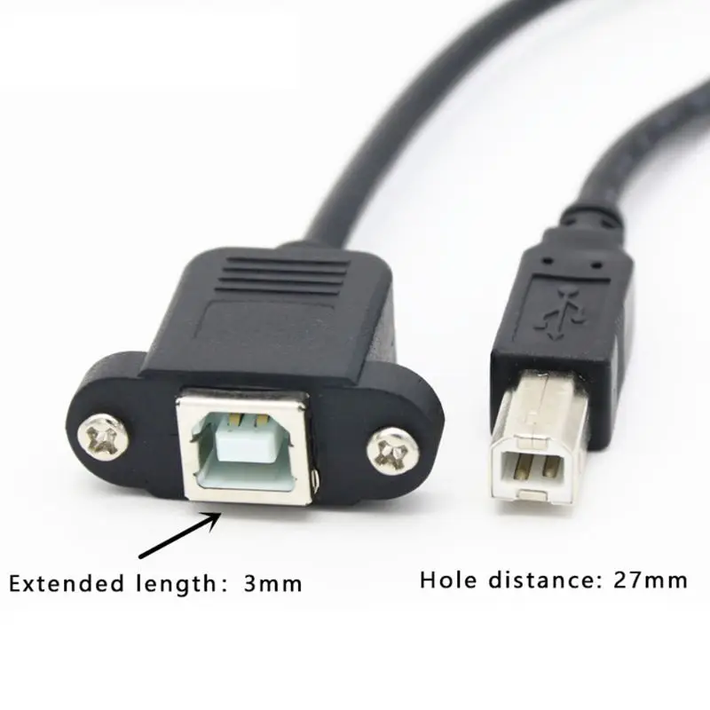 USB 2,0 мужчина к Тип B Женский принтер кабель-удлинитель для главного адаптера под названием 30/50/100 см