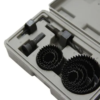 

11pcs Hole Saw Drill Bit Kit Holesaw Wood Sheet Metal Plastic Set Selling Dropshipping Home Accessories discount Cheap New produ