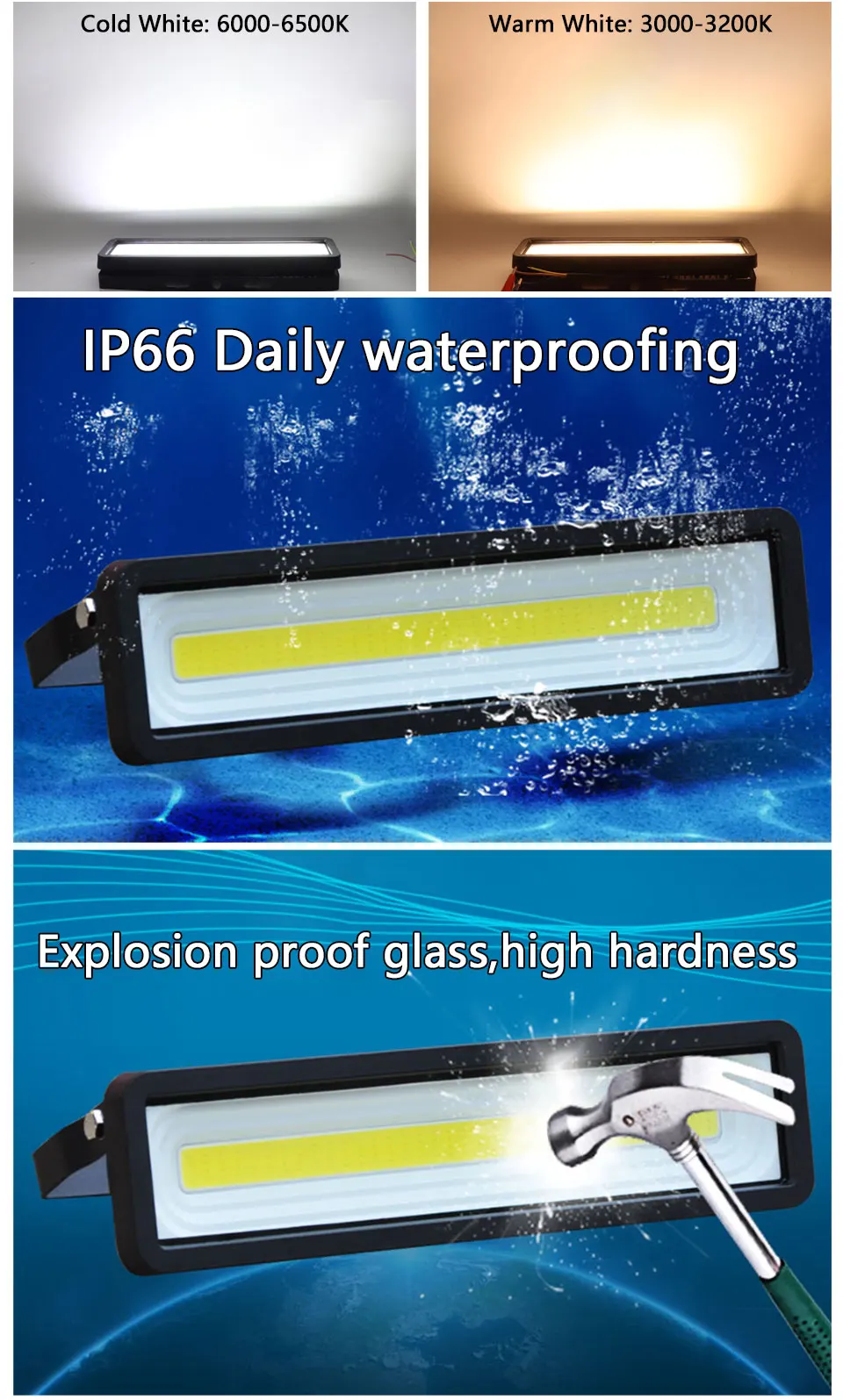 Projector Led Lamp Led Flood Light IP65 Fixtures 50W Waterproof H3a0436e3b00c462fa65f3e8cc7383f82d