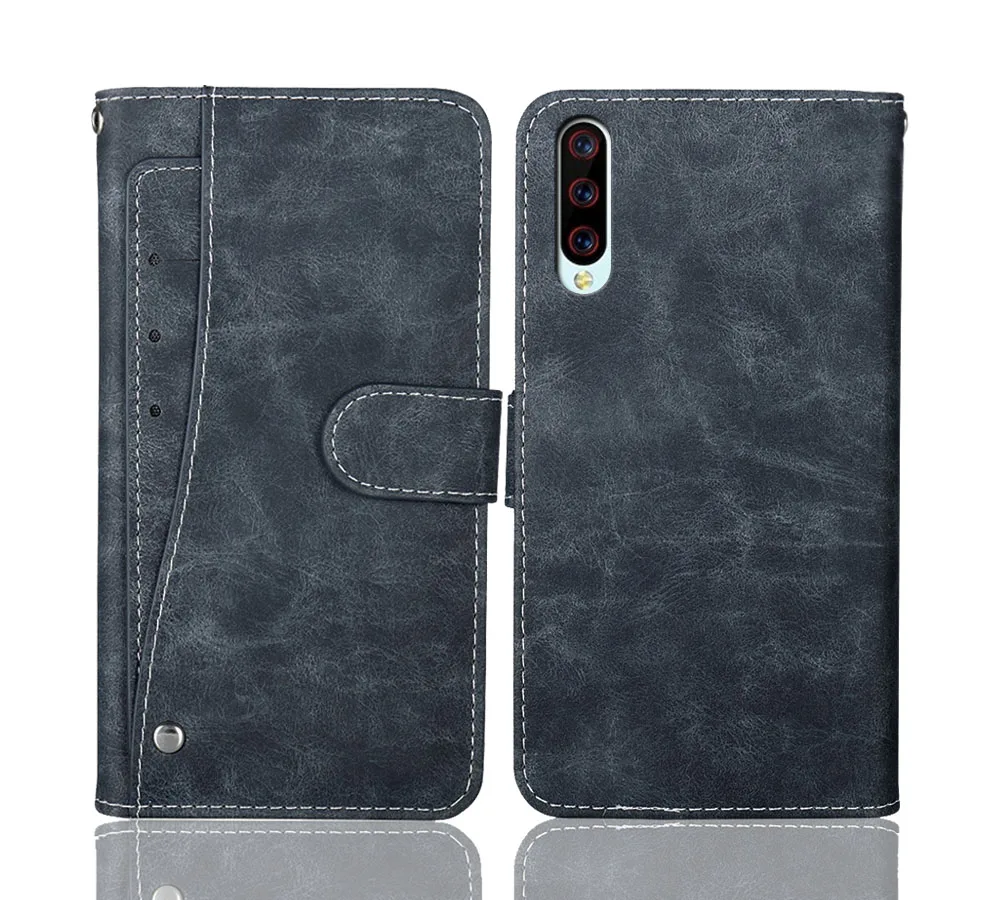 

Luxury Wallet UMIDIGI X Case 6.35" Vintage Flip Leather Cases Business Protective Cover With Front Card Slots Phone Book