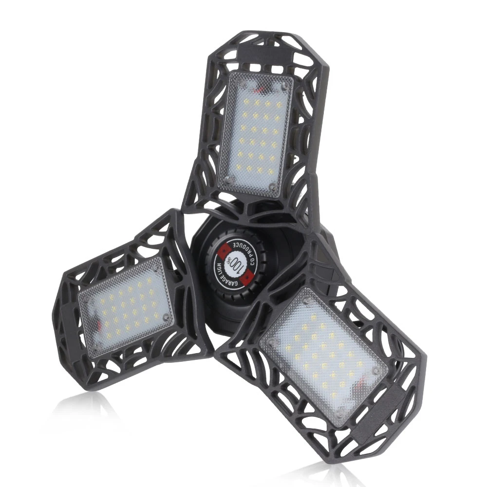 

E27/E26 LED Garage Lights 6000LM LED Garage Ceiling Lights Deformable LED Shop Lights for Warehouse Corridor Stadium DA