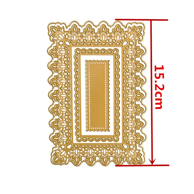 Новые ретро Прямоугольные рамки Необычные края границы металлические режущие штампы для скрапбукинга и открыток «сделай сам» поделки - Цвет: Picture 13