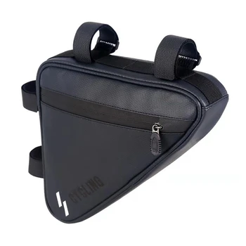 

Sturdy Bike Bag Mountain Bike Front Frame Tube Bag Water Resistant Triangle Phone Storage Pouch Outdoor Cycling Accessories