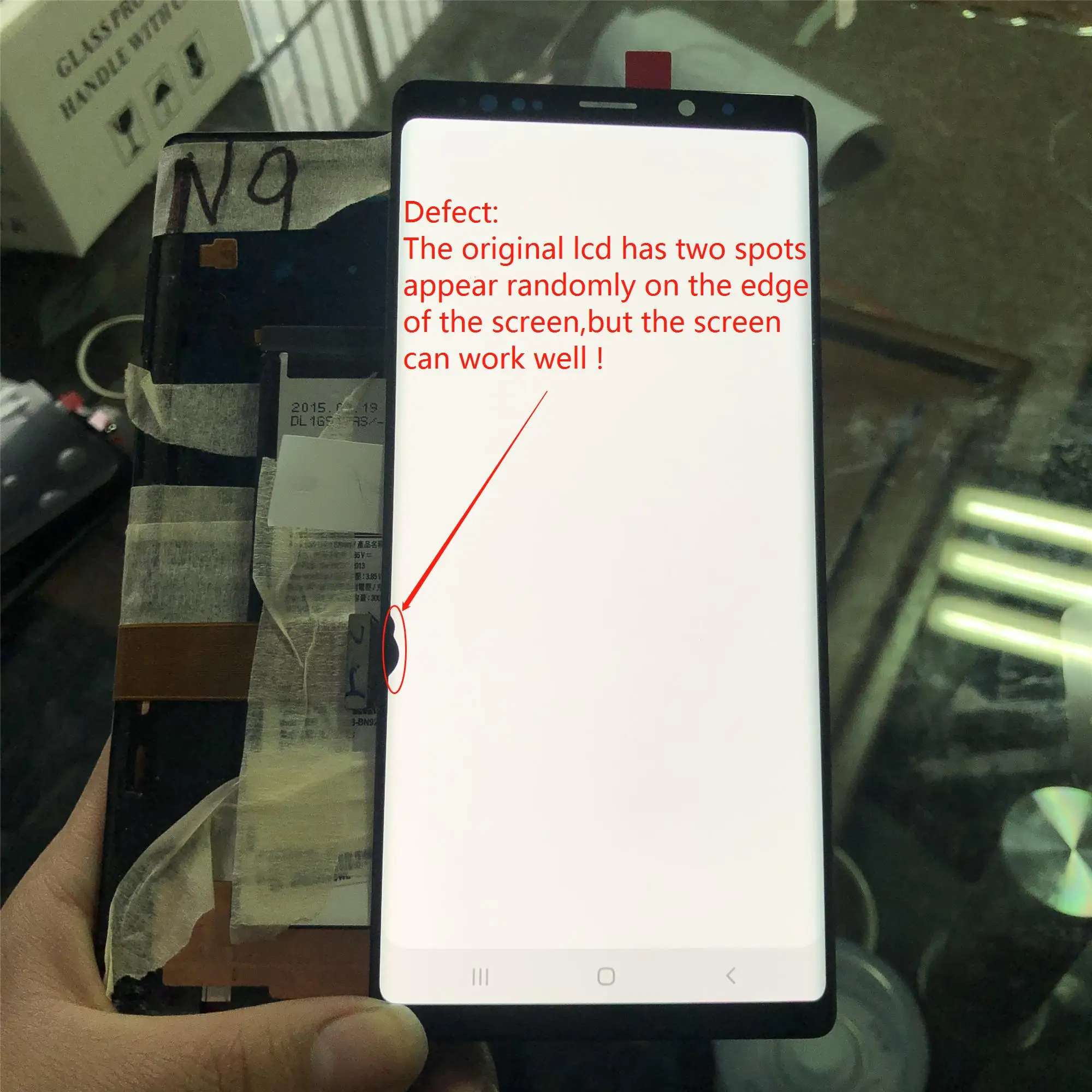 SUPER AMOLED 6.4'' LCD with frame for SAMSUNG