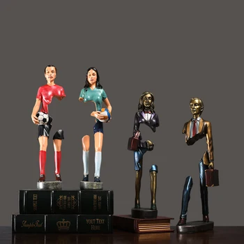 

Nordic Resin Figure Decoration Living Room TV Cabinet Wine Cabinet Abstract Urban Men and Women Sculpture Artwork Decorationgift